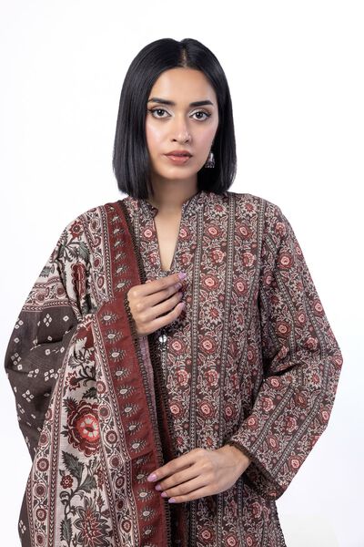 Printed | Textured Cotton | Tailored 3 Piece | USD 45.00