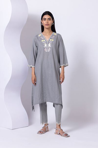 Embroidered | Leno | Pants | USD 6.00