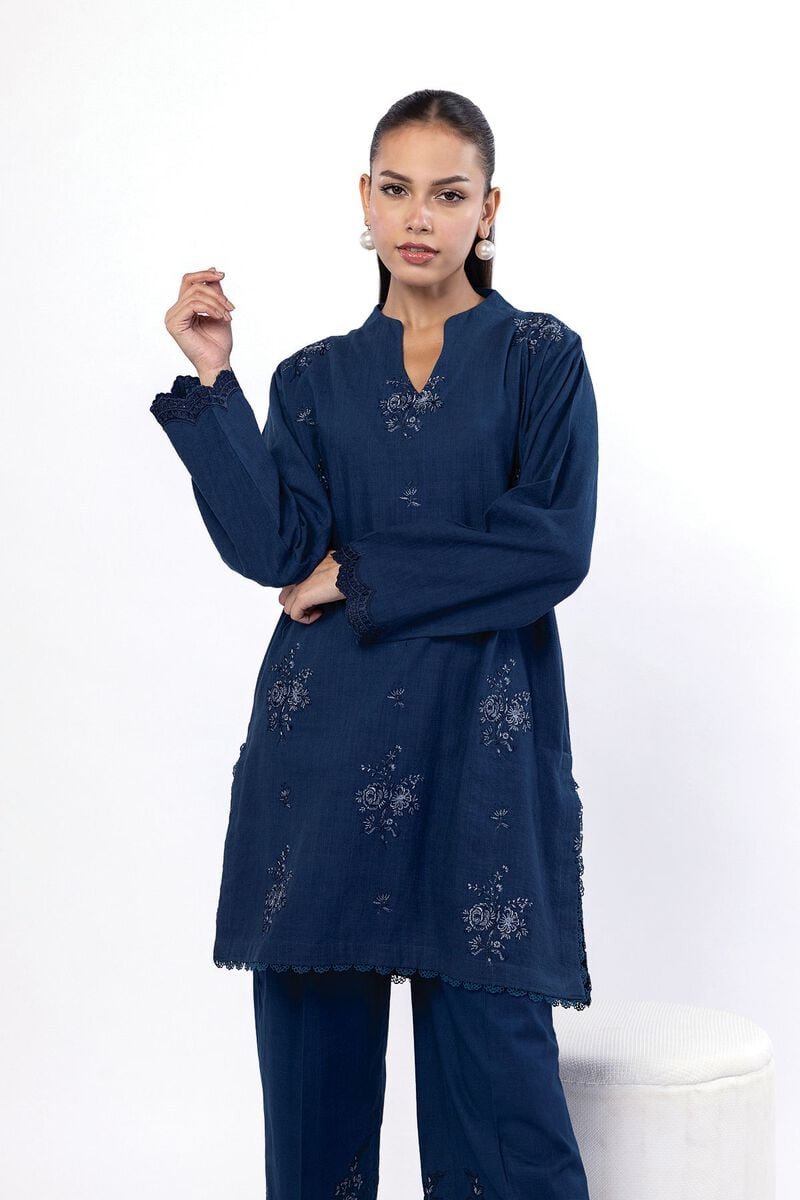 Embroidered | Crosshatch | Tailored 2 Piece | Top and Bottom | USD 45.00