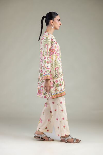 Printed | Cambric | Floral Cambric Pants | USD 30.00