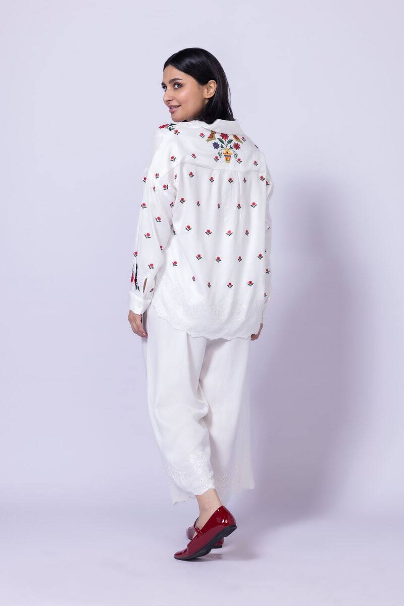 Embroidered | Viscose Crepe | Blouse | null