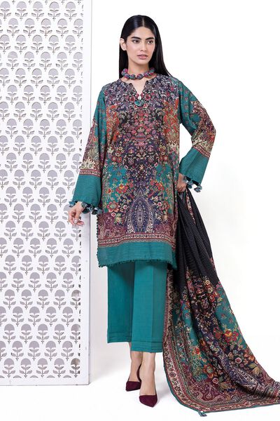 Printed | Light Khaddar Messuri | Tailored 3 Piece | USD 35.00