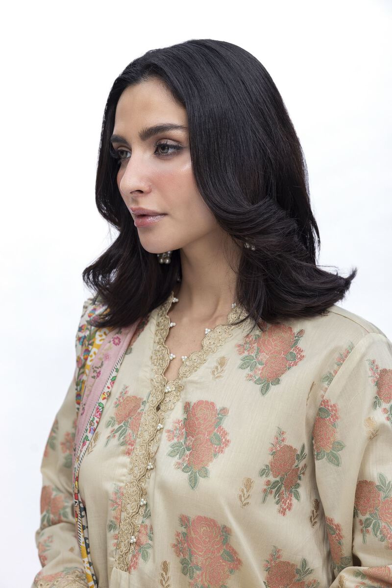 Embroidered | Jacquard | Tailored 3 Piece | USD 40.00