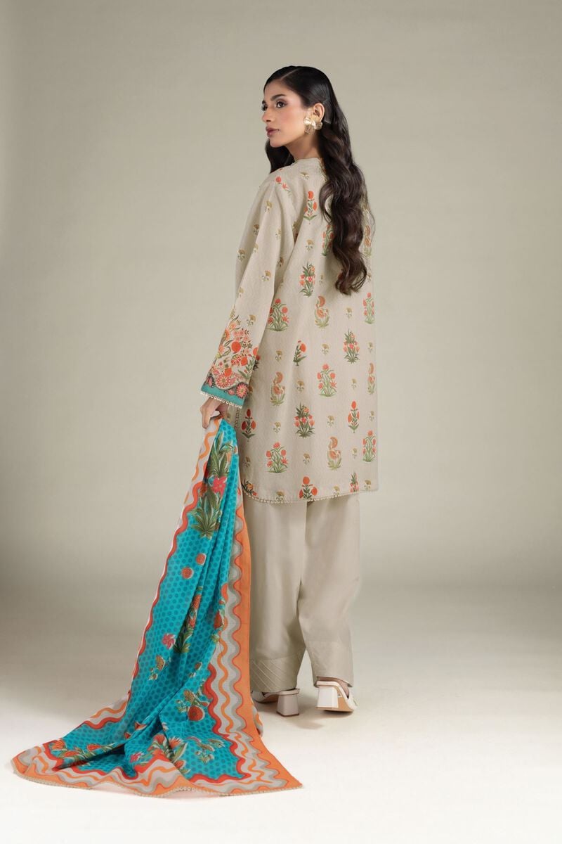 Printed | Cambric | 3-Piece Tailored Suit | USD 65.00
