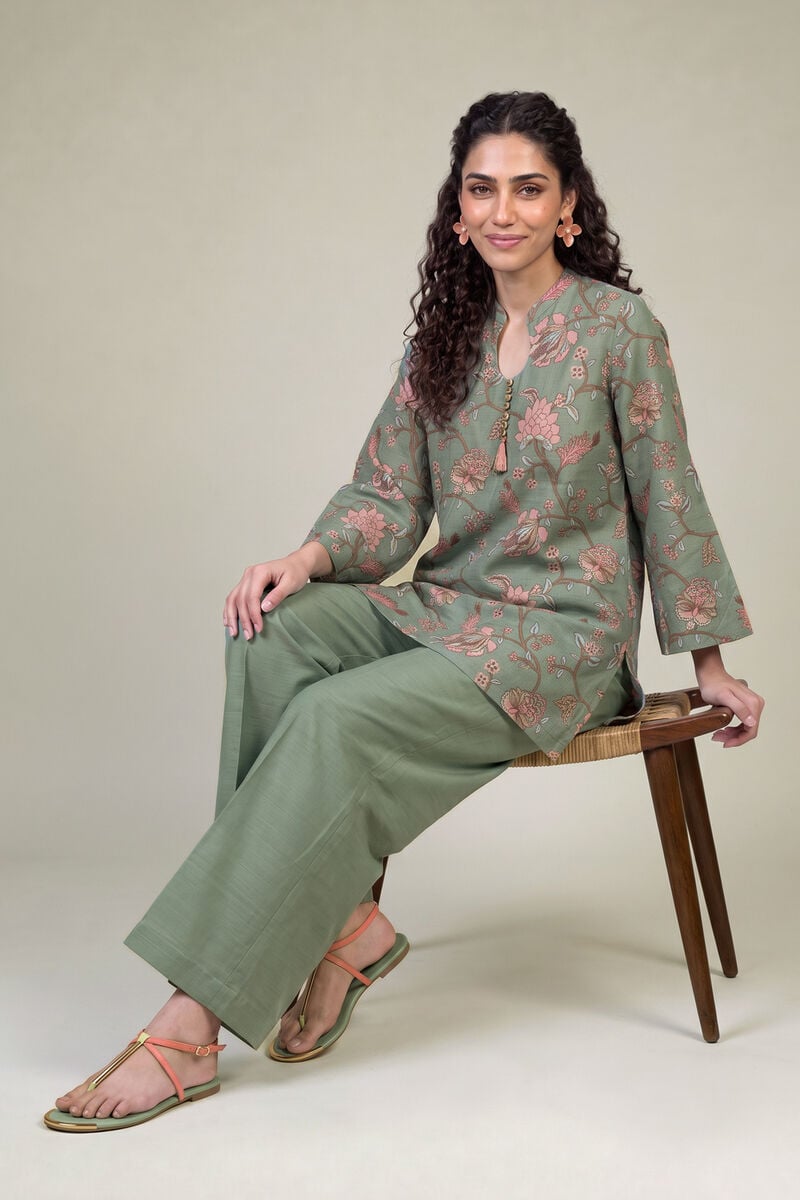 Printed | Light Khaddar | Short Khaddar Kurta | USD 35.00