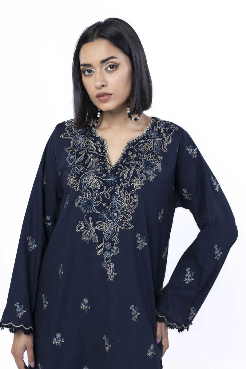 Embroidered | Heavy Textured Cotton | Tailored 2 Piece | Top and Bottom | USD 45.00