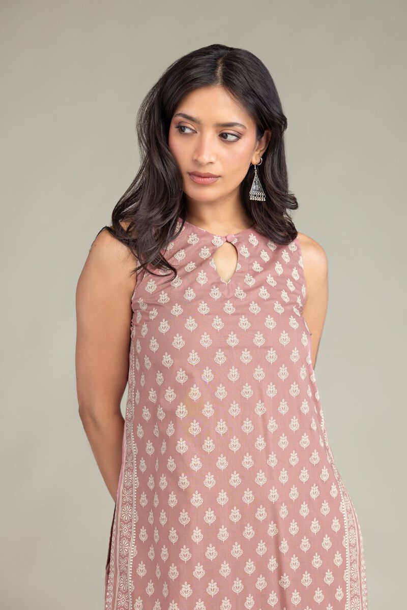 Cambric | Sleeveless Cambric Kurta | USD 40.00