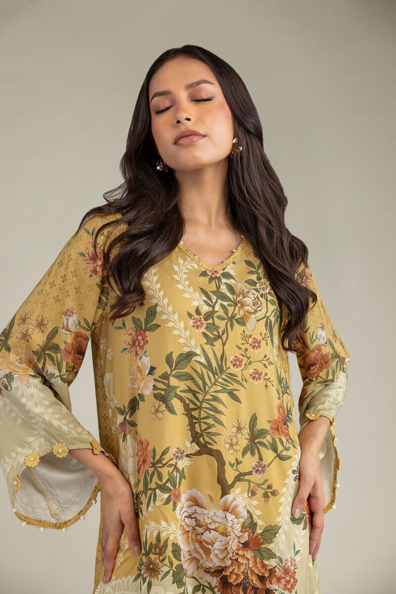 Printed | Viscose | Short Floral Kurta | USD 35.00