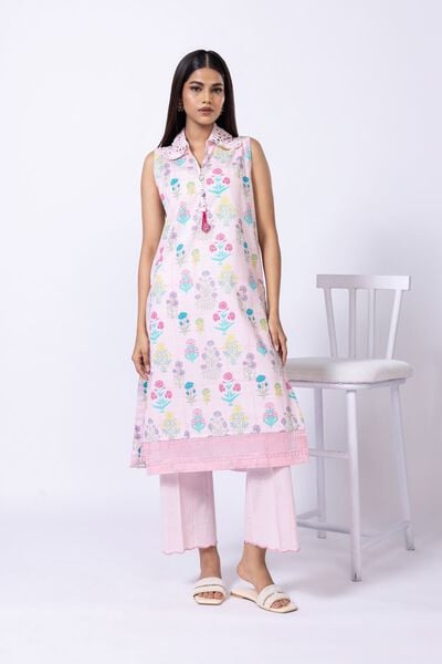 Embroidered | Crosshatch Poplin | Pants | USD 10.00