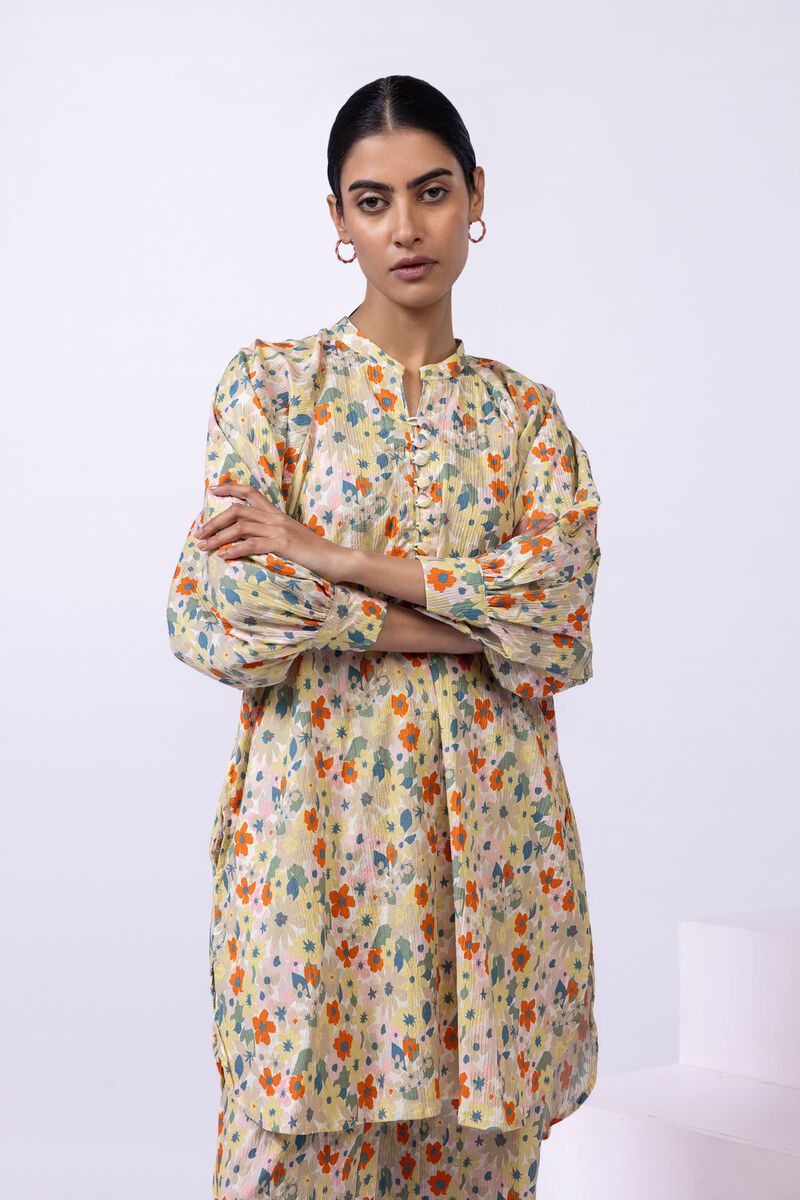 Printed | Ripple Crinkle | Kurta | null