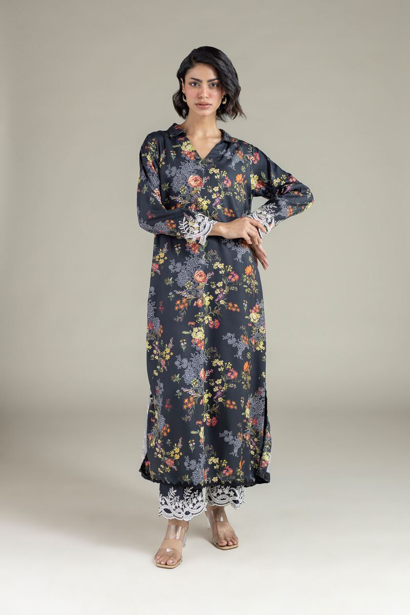 Embroidered | Marina | Floral Longline Kurta | USD 30.00