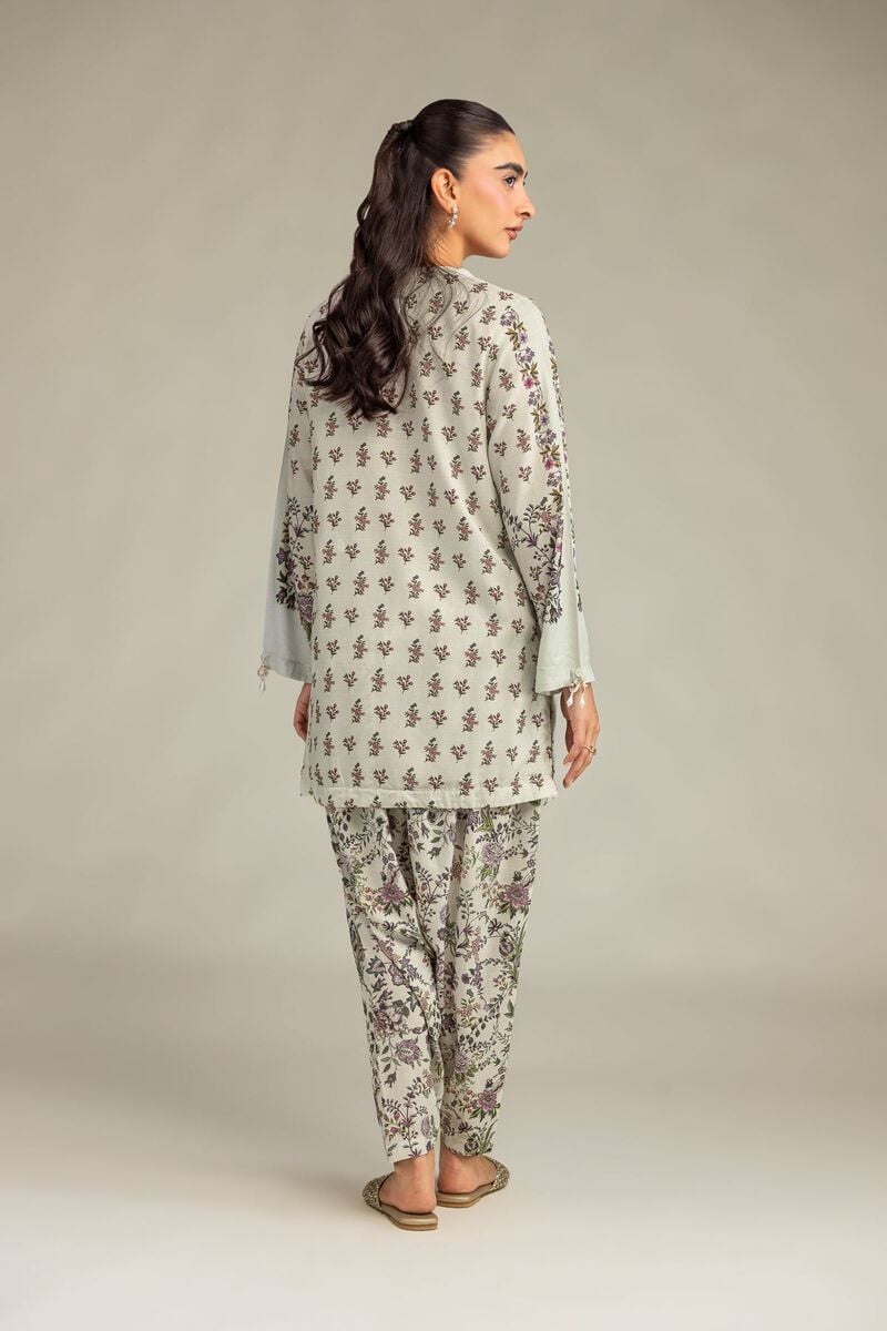 Printed | Raw Silk | Short Floral Kurta | USD 40.00