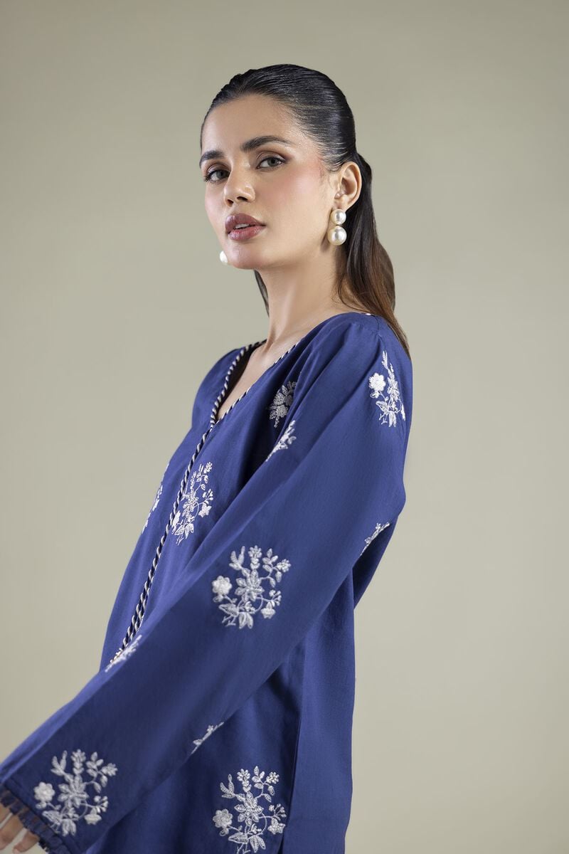 Embroidered | Cambric | Tailored 2-Piece Set | USD 55.00