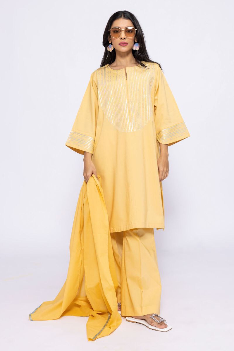 Dyed Embroidered | Lawn | Stole | null