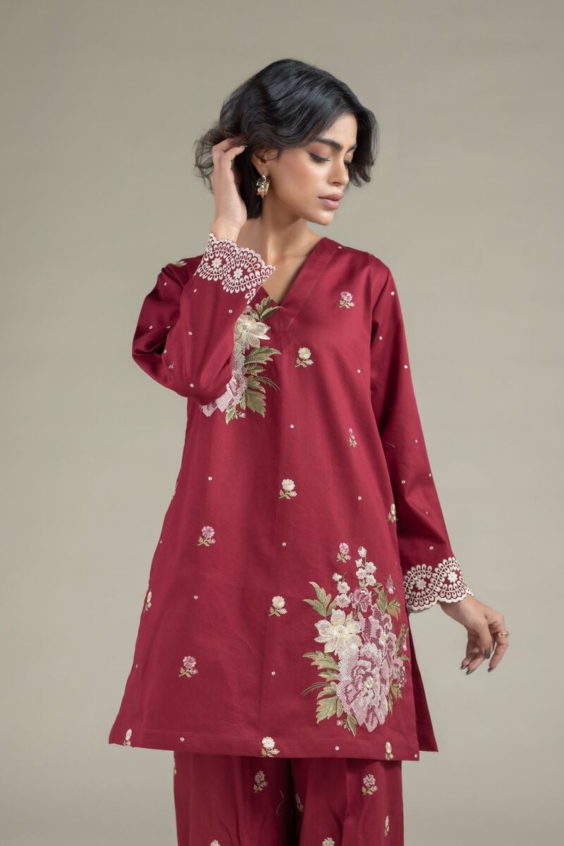Embroidered | Textured Cotton | Kurta | USD 35.00
