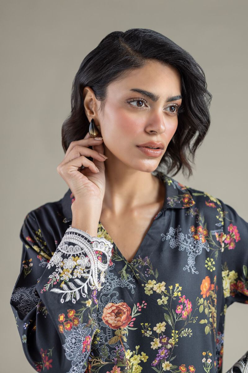 Embroidered | Marina | Floral Longline Kurta | USD 30.00