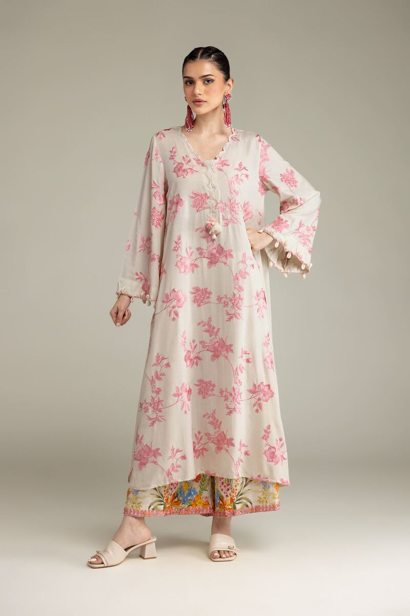 Embroidered | Raw Silk | Long Silk Kurta | USD 70.00