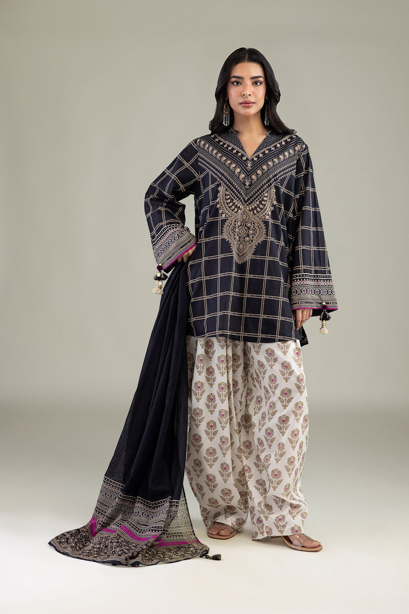 Printed | Cambric | Fabrics 3 Piece | null