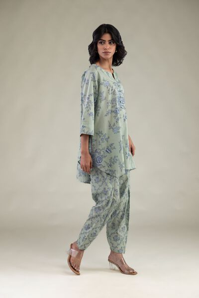 Embroidered | Cambric | Floral Mint Shalwar | USD 30.00