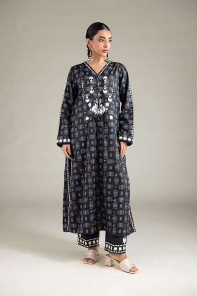 Embroidered | Cotton Viscose | Pants | USD 30.00