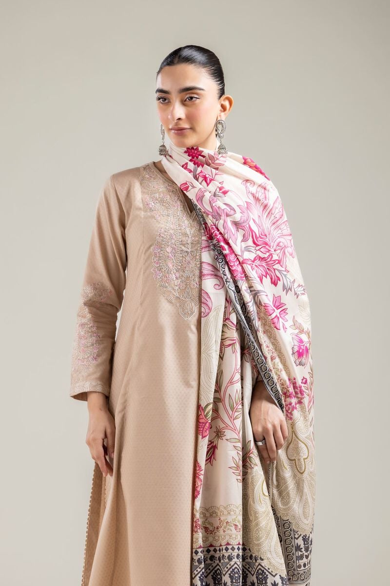 Embroidered | Lawn | Off-White Lawn Dupatta | USD 25.00