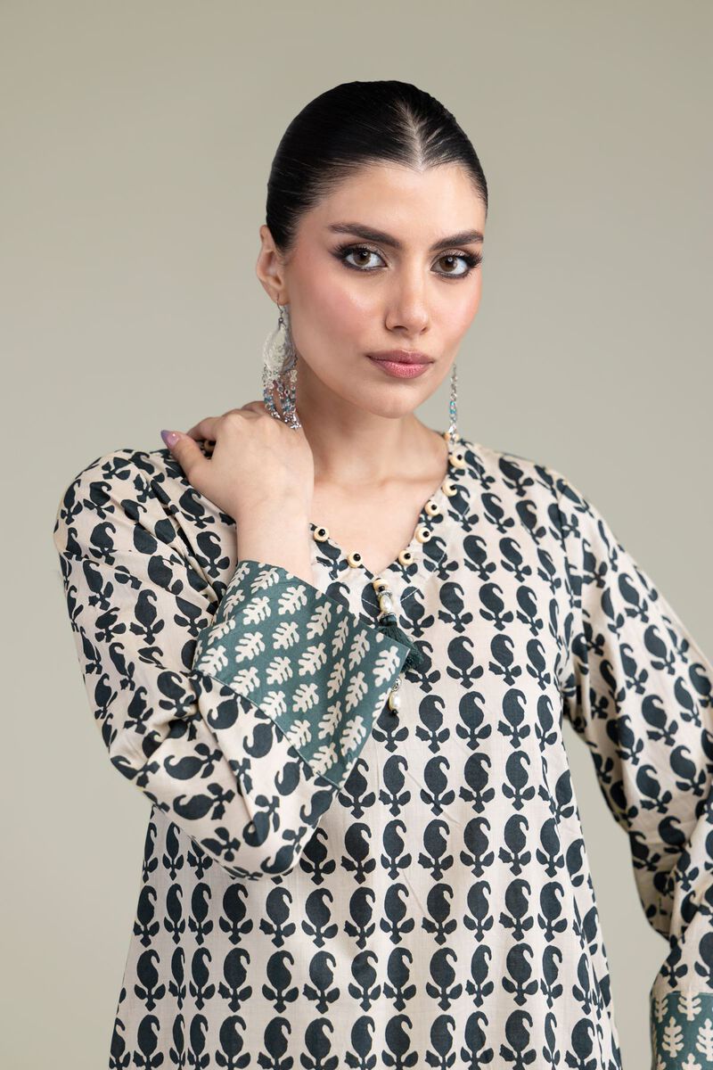 Printed | Cambric | Short V-Neck Kurta | USD 30.00