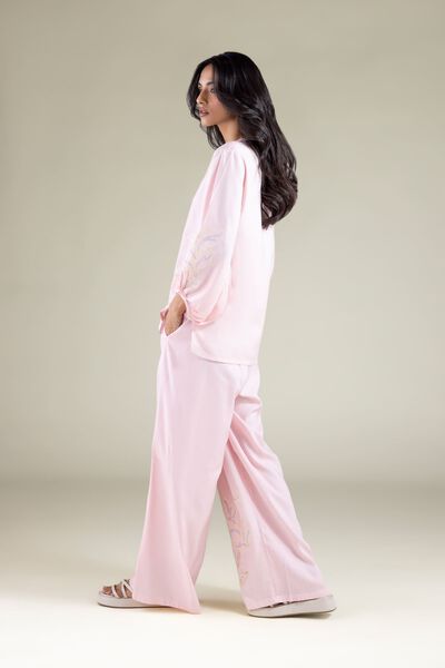 Embroidered | Viscose | Trousers | USD 25.00