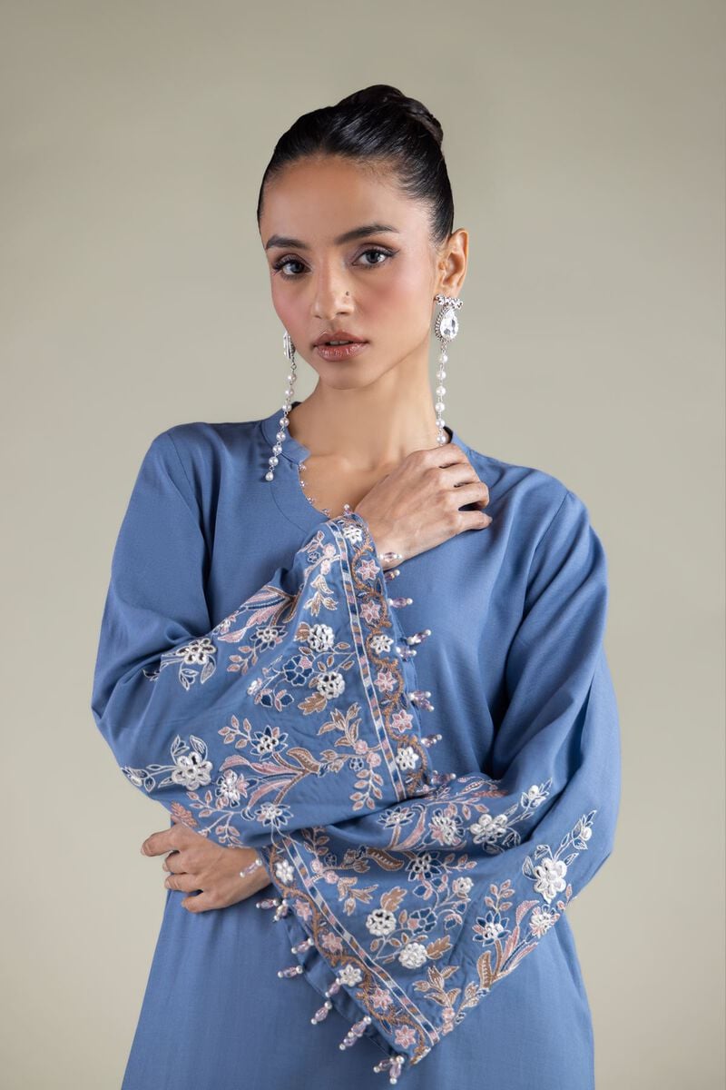 Embroidered | Raw Silk | Kurta | USD 65.00