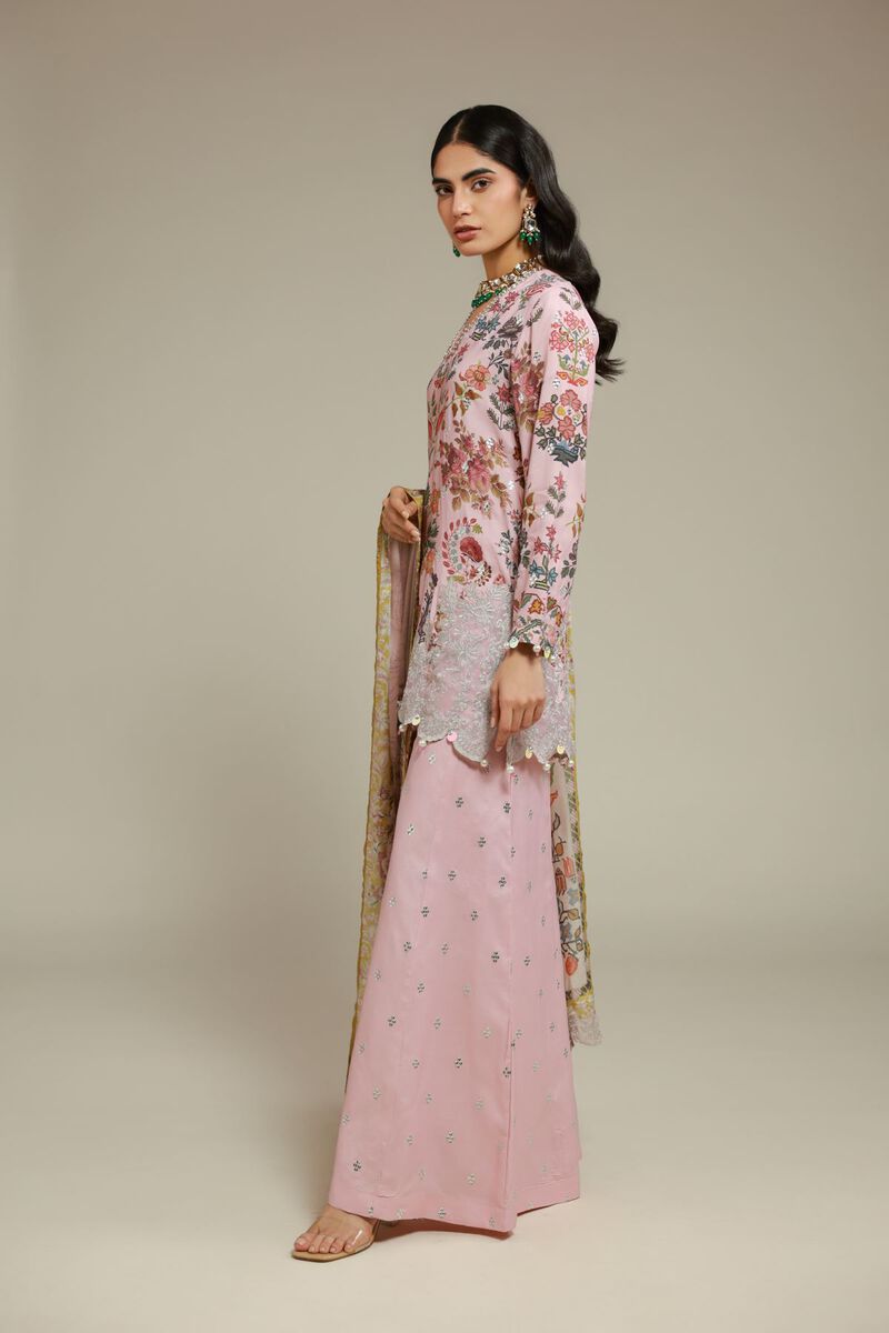 Embroidered | Raw Silk | 3 Piece Co-ord Set | USD 145.00