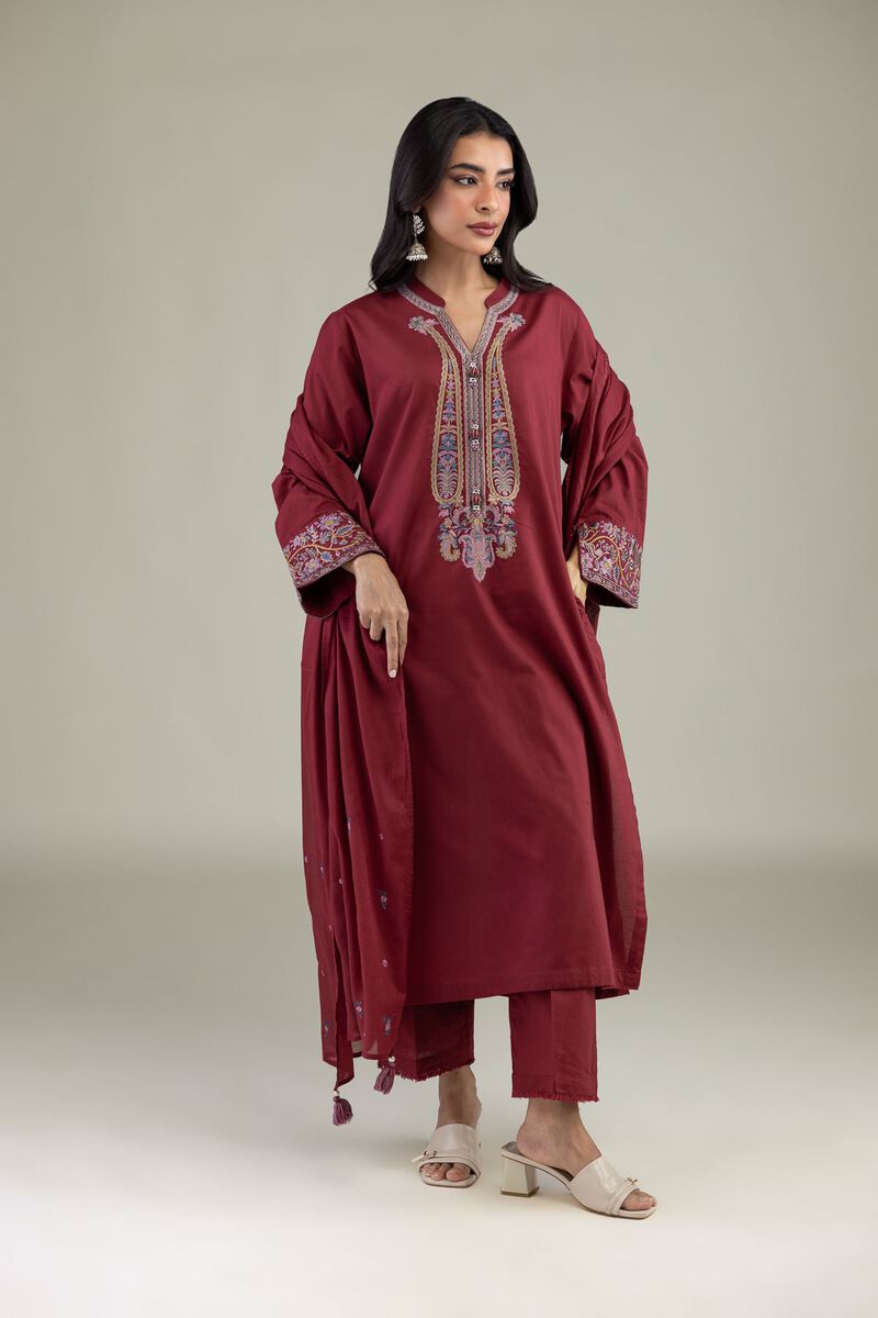 Embroidered | Cambric | Floral Cambric Kurta | USD 35.00