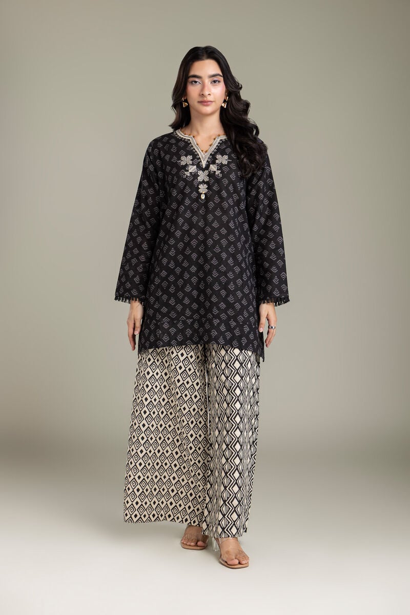 Embroidered | Light Khaddar | Black Khaddar Tailored | null