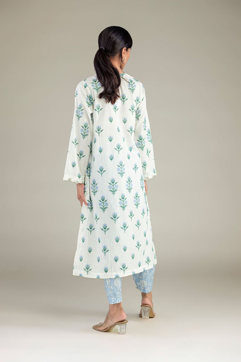 Cambric | Floral Longline Kurta | USD 40.00