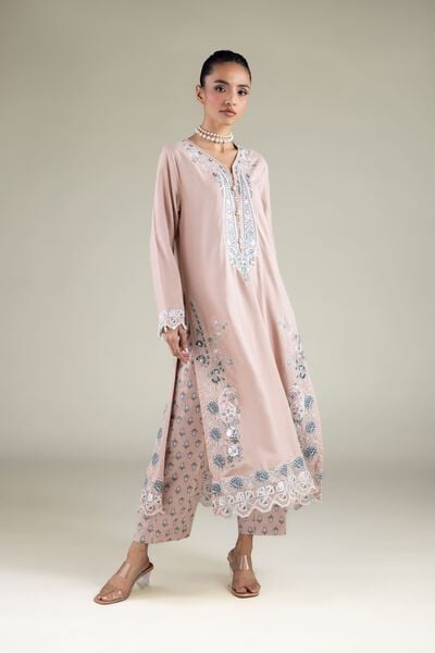 Embroidered | Raw Silk | Pants | USD 30.00