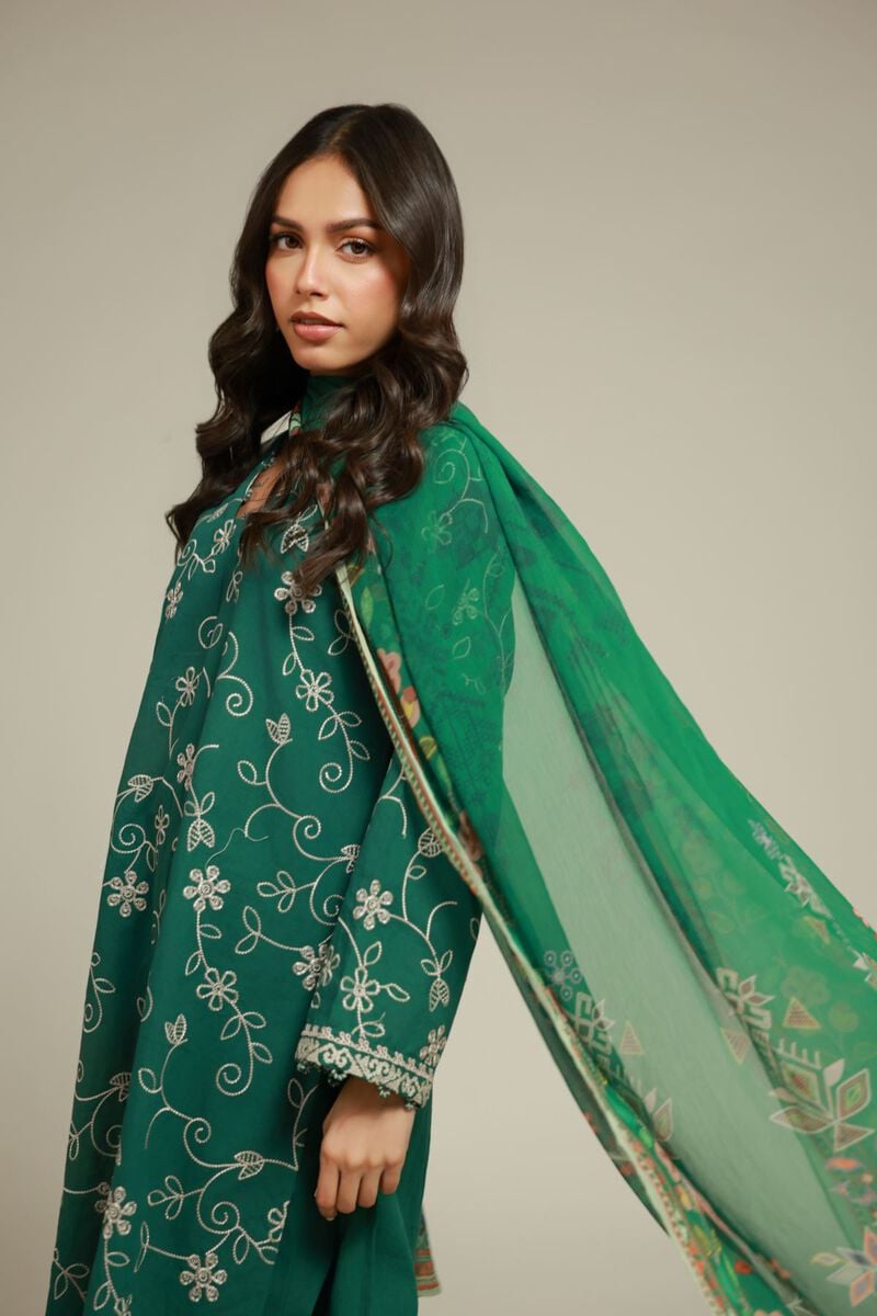 Embroidered | Cambric | Tailored Cambric Set | USD 70.00