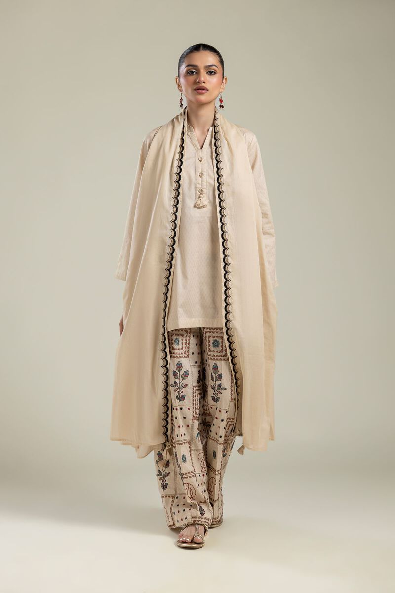 Embroidered | Lawn | Beige Lawn Dupatta | USD 30.00