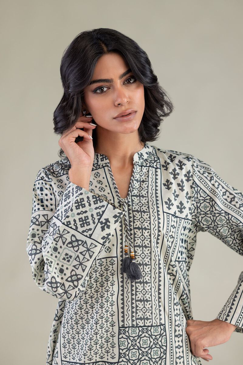 Printed | Cambric | Short V-Neck Kurta | USD 35.00