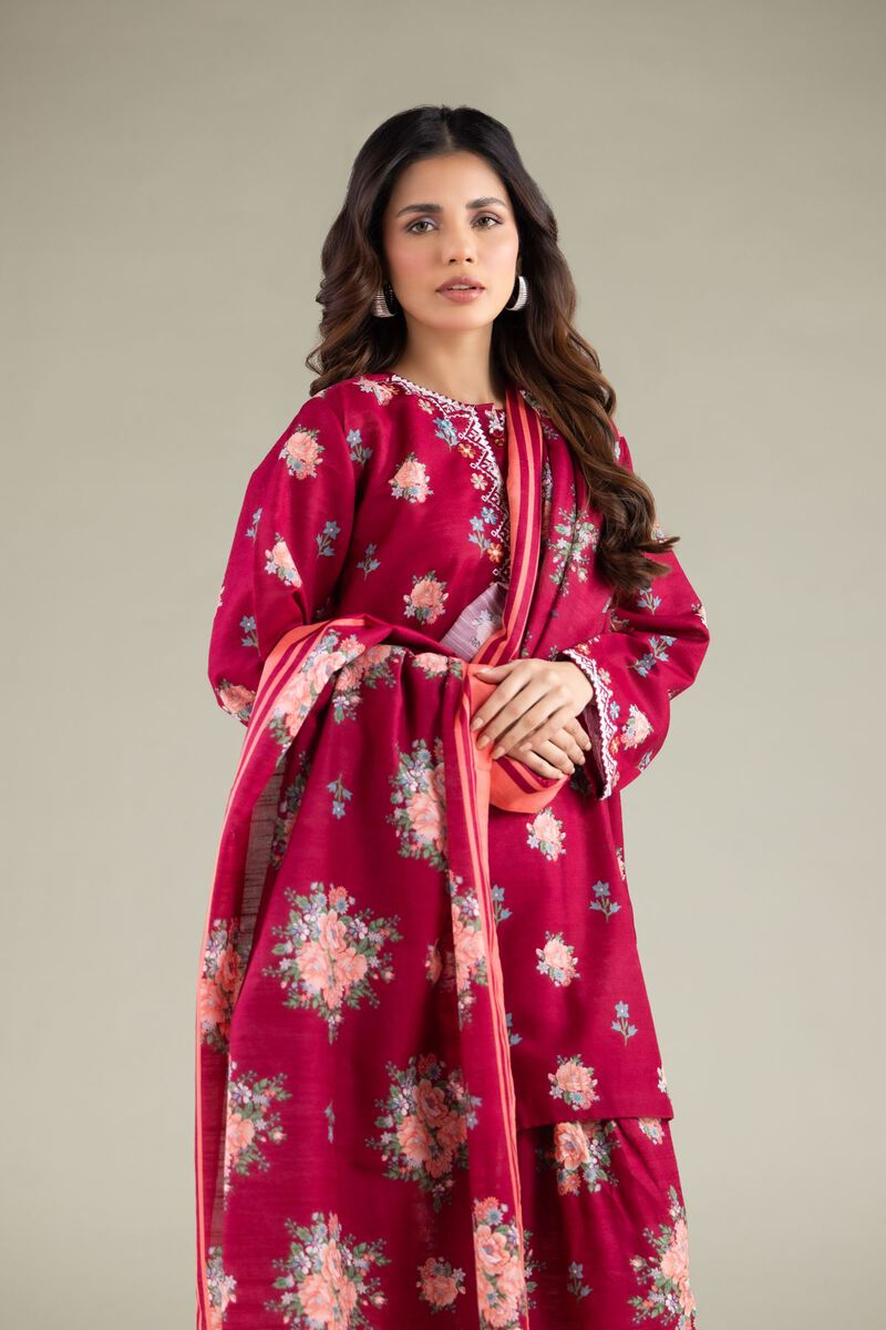 Embroidered | Textured Cotton | All-Season Striped Dupatta | USD 25.00