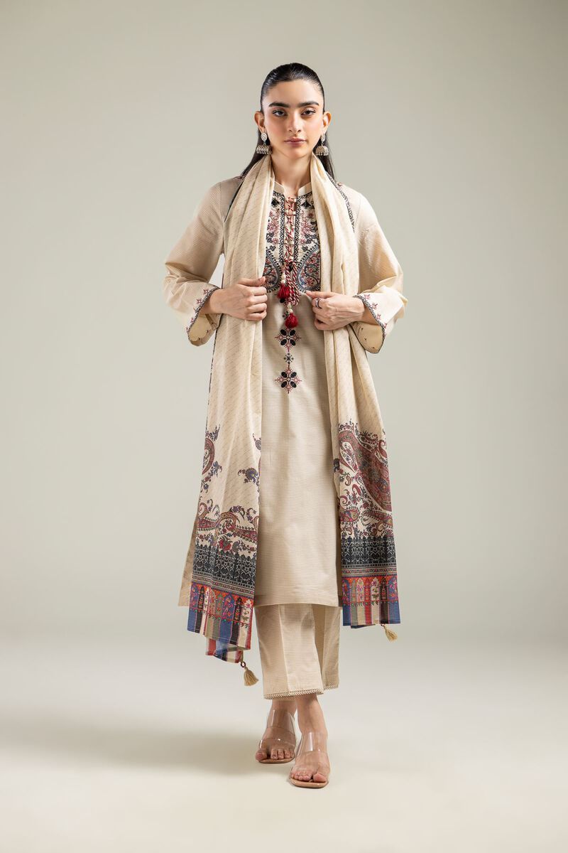 Embroidered | Mesuri | Geometric Tassel Dupatta | USD 25.00