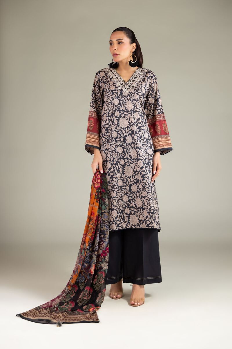 Embroidered | Cotton Dobby | 3 Piece Tailored Set | USD 70.00