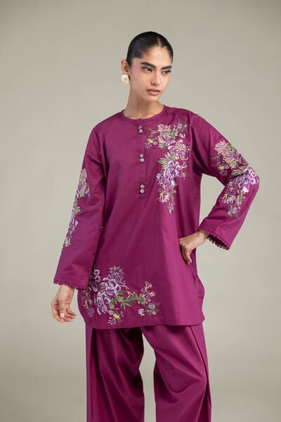 Embroidered | Cambric | Short Cambric Kurta | USD 40.00
