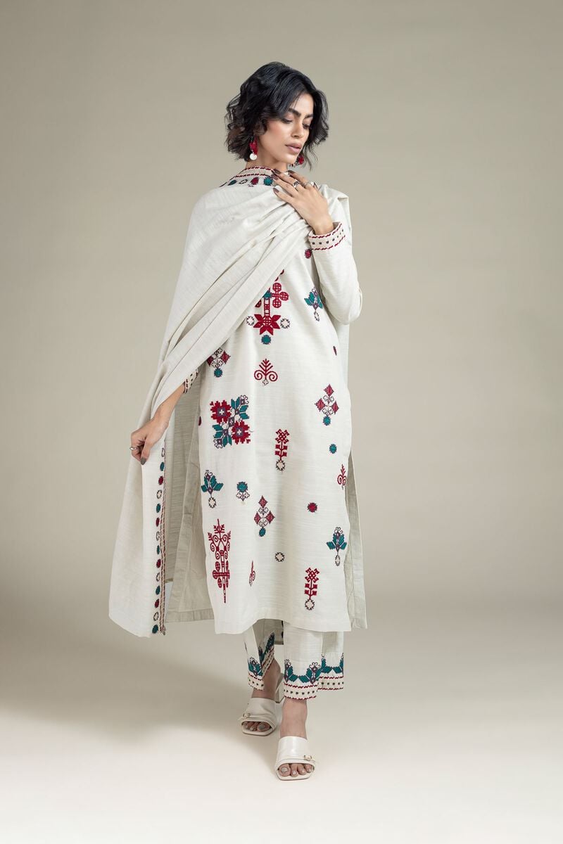 Embroidered | Textured Cotton | Dupatta | USD 20.00