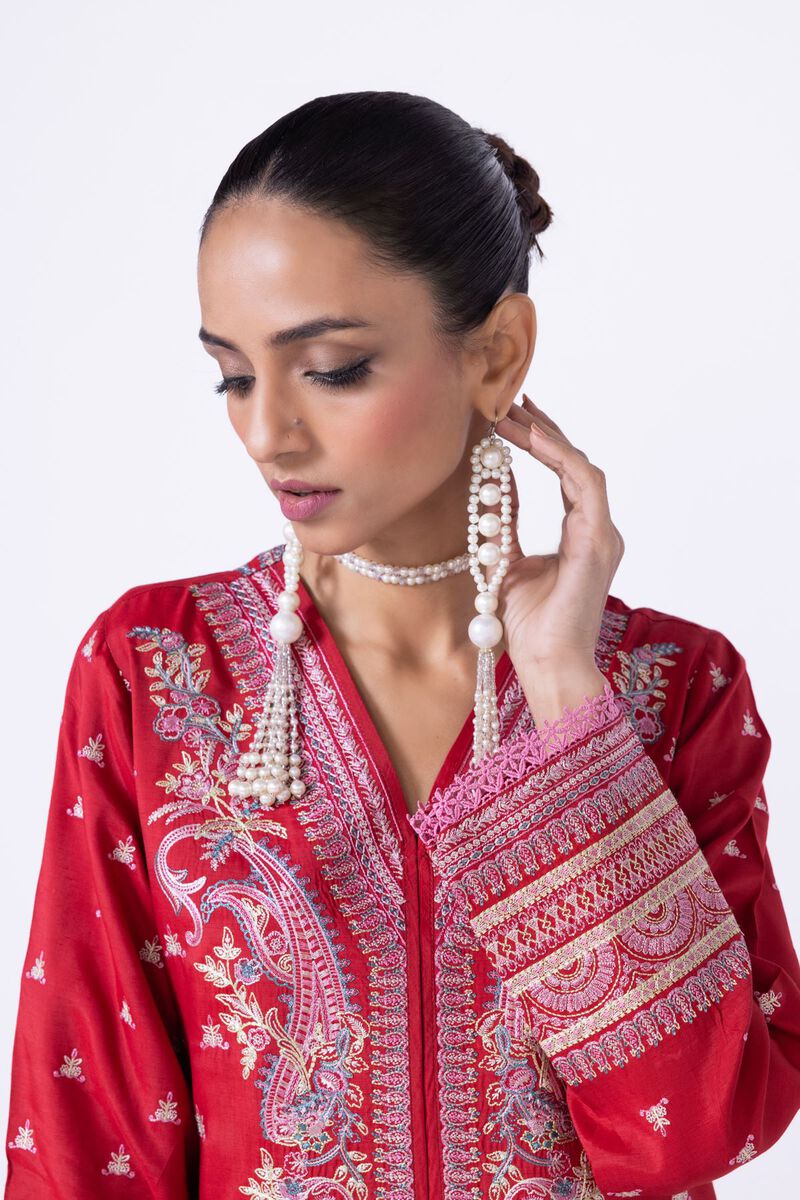 Embroidered | Raw Silk | Kurta | null