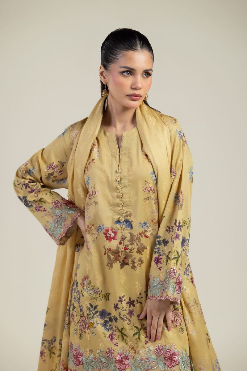 Embroidered | Jacquard | Jacquard Tailored 3-Piece | USD 75.00
