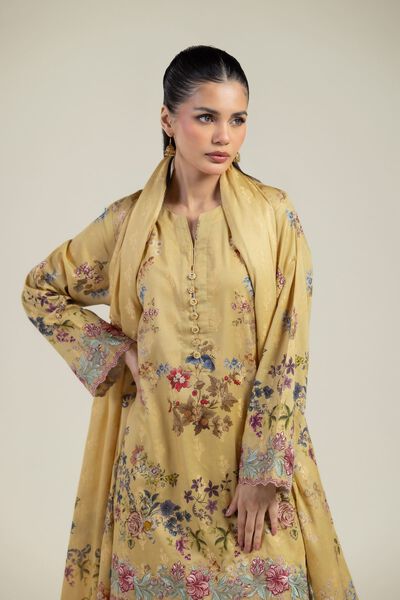 Embroidered | Jacquard | Jacquard Tailored 3-Piece | USD 75.00