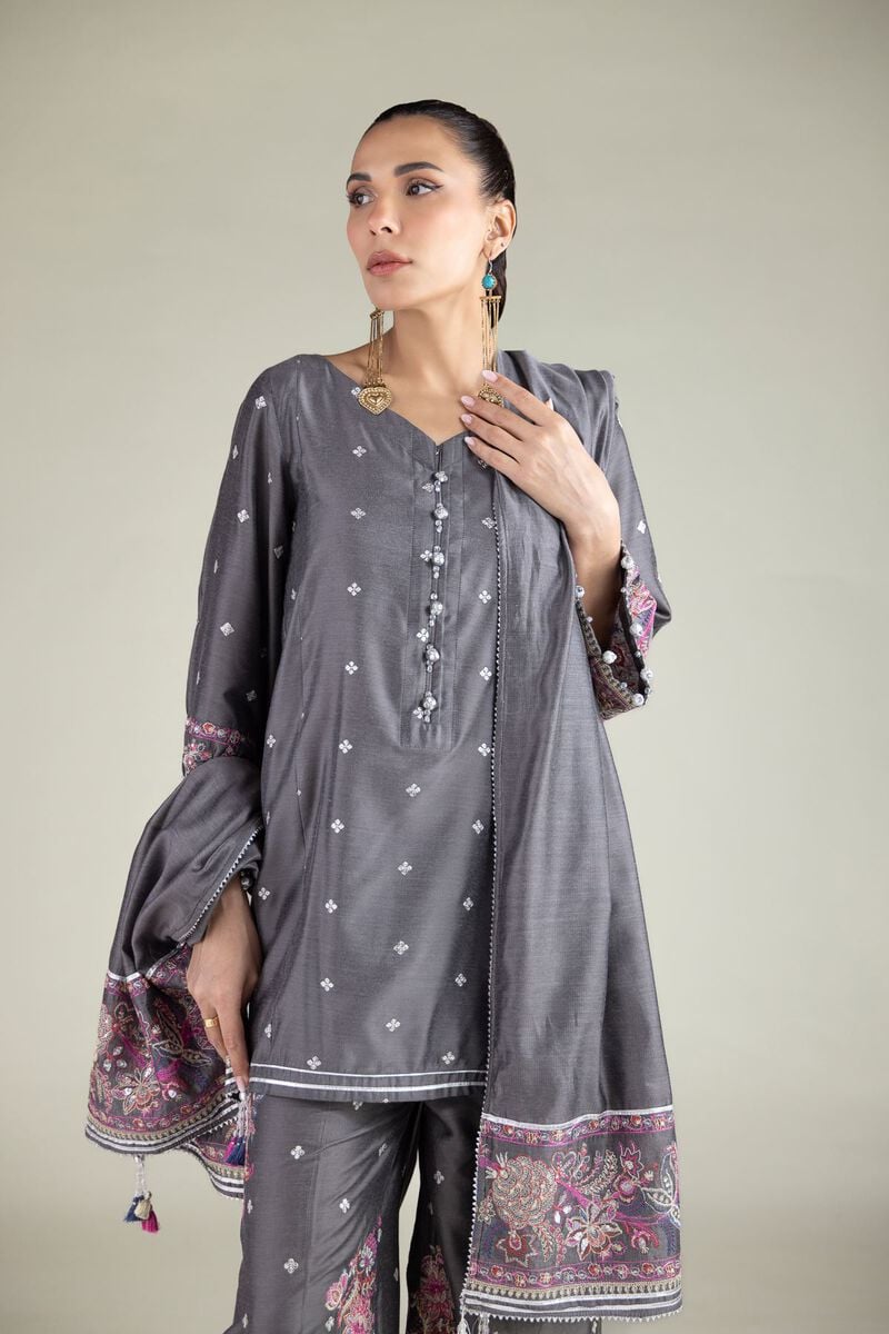 Embroidered | Cotton Net | Dupatta | USD 35.00