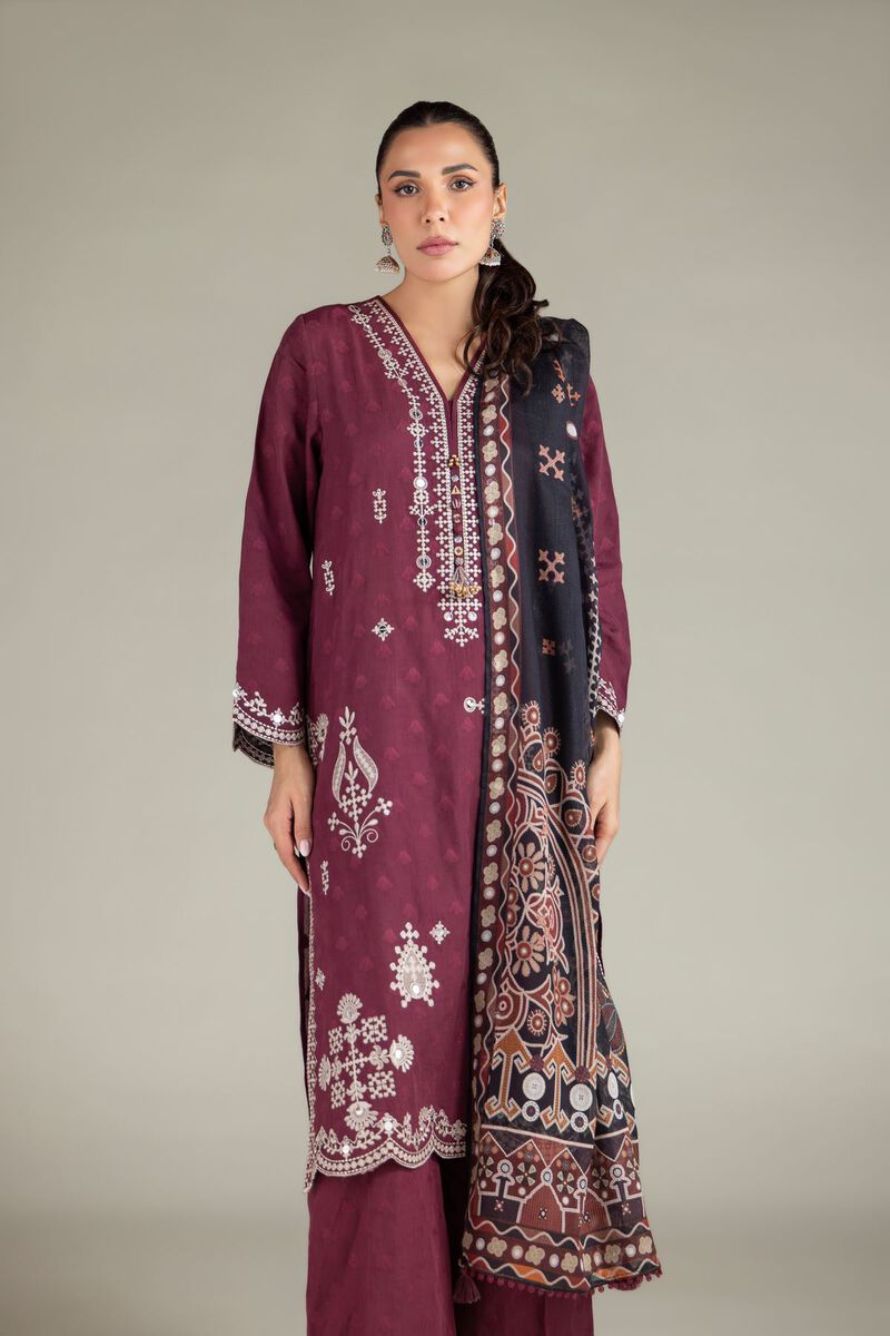 Embroidered | Broshia | Tailored 3 Piece | USD 80.00