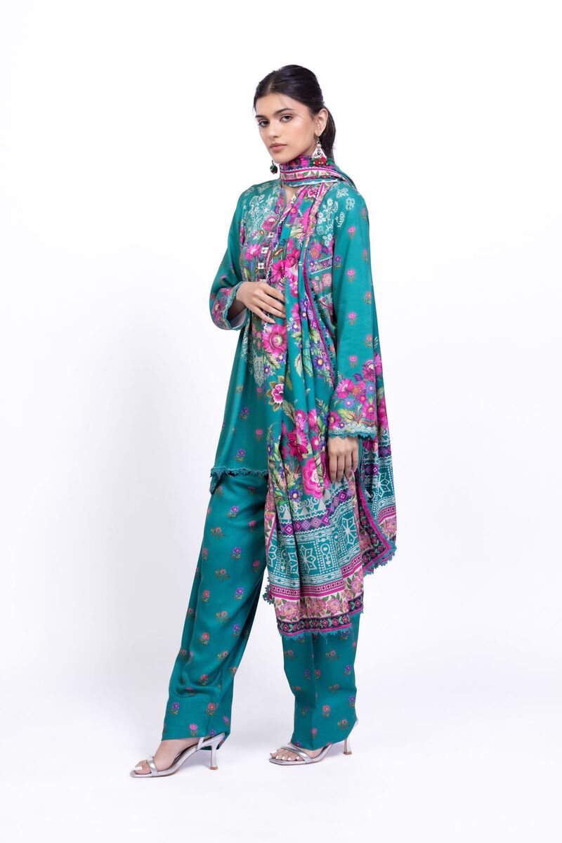 Printed | Satin | Dupatta | USD 22.00