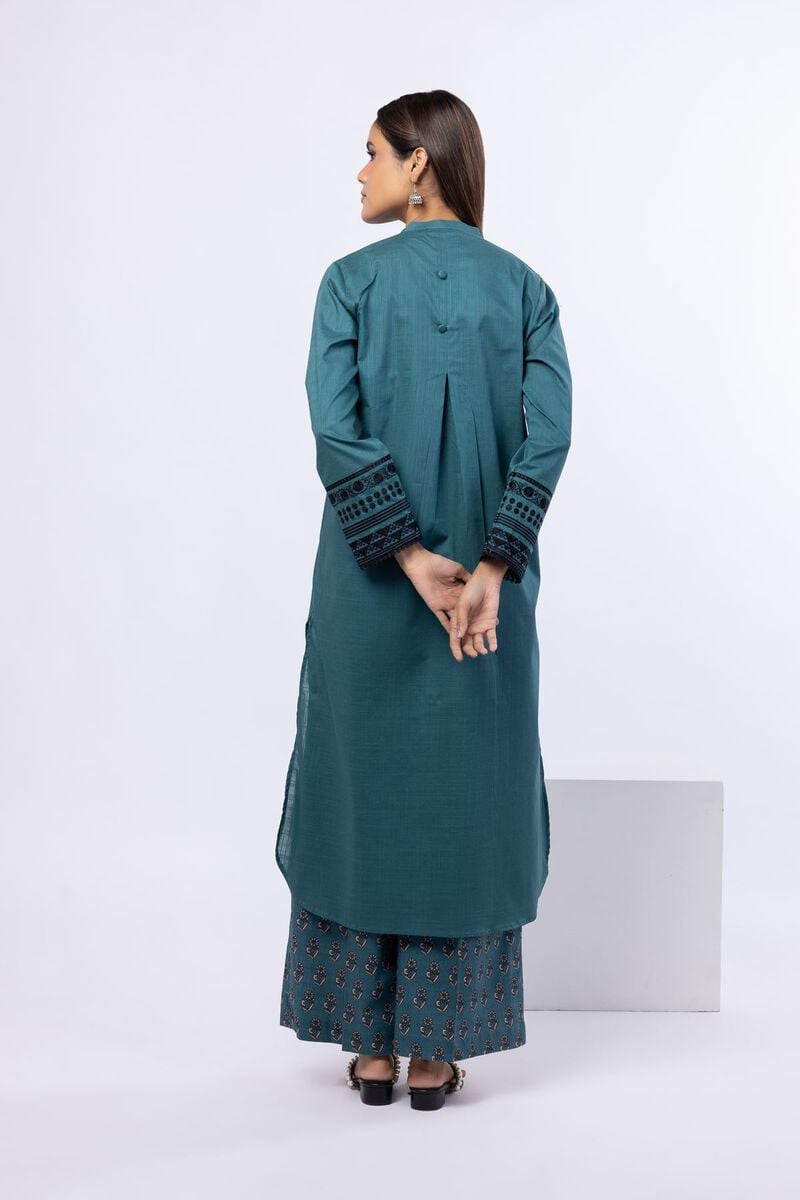 Embroidered | Crosshatch Poplin | Kurta | USD 12.50