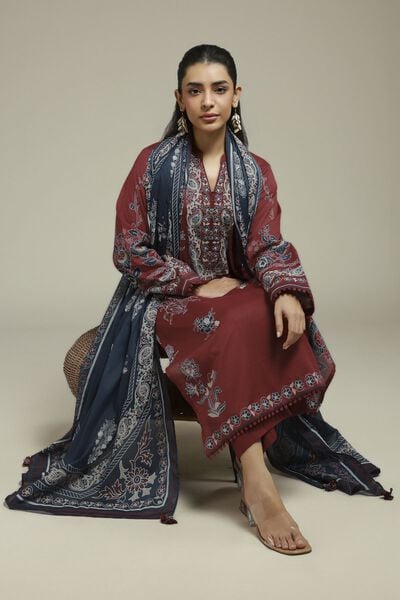 Printed | Cambric | Cambric Tailored Set | USD 65.00