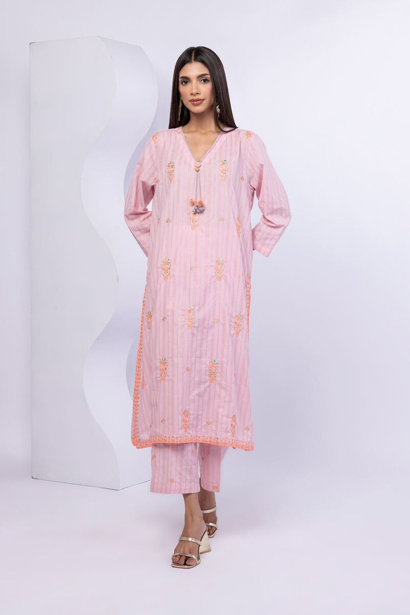 Embroidered | Lurex Stripes | Pants | USD 9.00